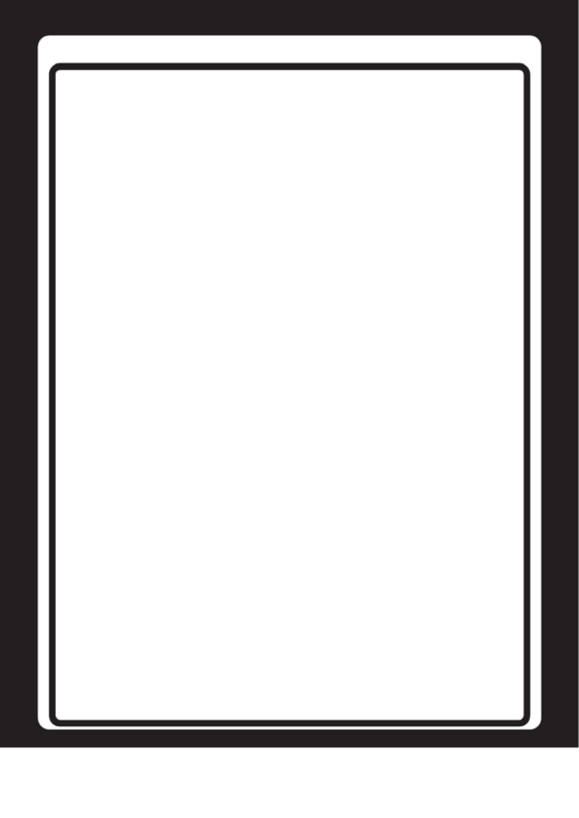 Formal Black And White Border Printable pdf