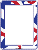 Red White And Blue Page Border Template