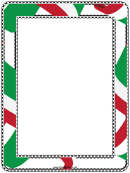 Red White And Green Border