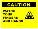 Caution Watch Hands And Fingers