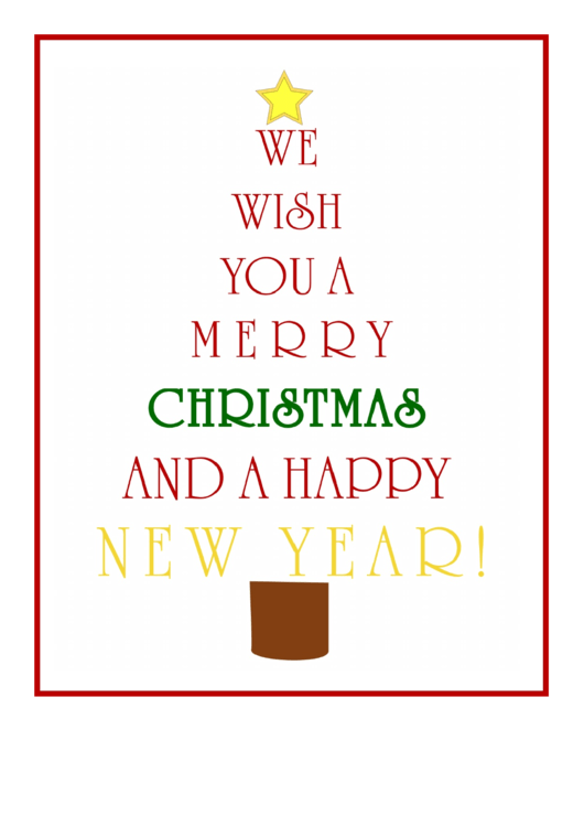 Christmas Tree Poster Template Printable pdf