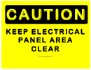 Caution Electrical Panel