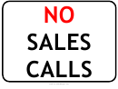 No Sales Calls