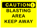 Caution Blasting Area