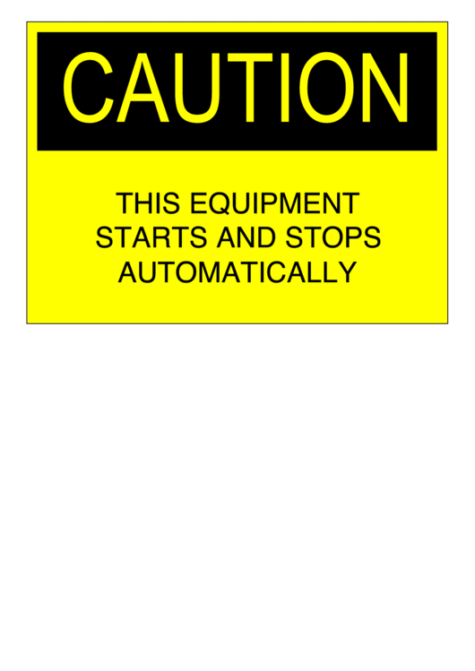 Caution Starts And Stops Printable pdf