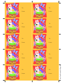 Easter Eggs Gift Tag Template