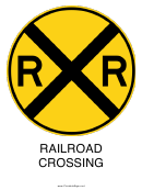 Railroad Crossing-round