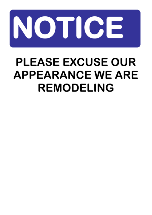 Notice Remodeling
