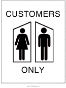 Restrooms - Customers Only