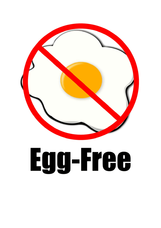 Egg Allergy Sign Printable pdf
