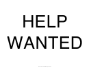 Help Wanted Sign Template