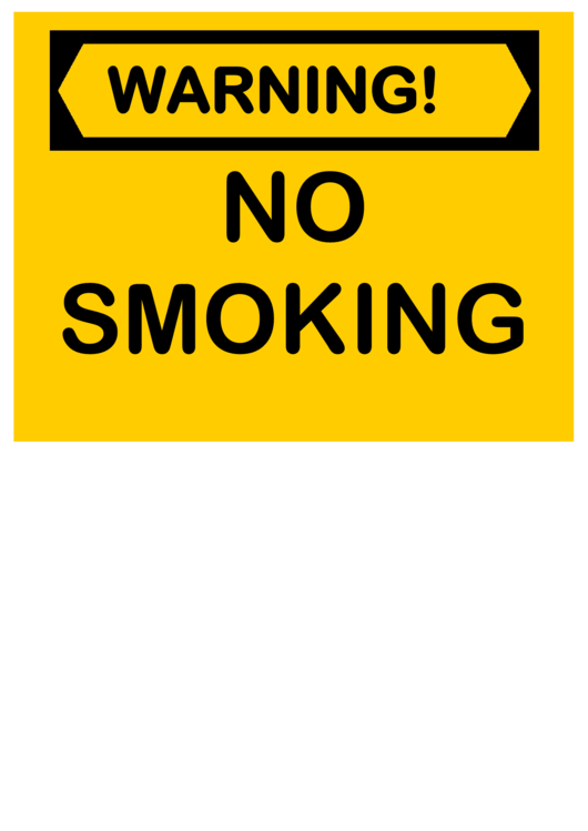 Warning No Smoking