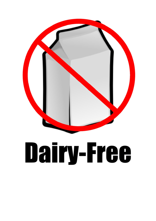 Milk Allergy Sign Printable pdf