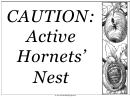 Hornet Nest Sign Template