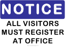 Visitors Register At Office