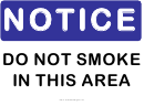 Do Not Smoke Here Warning Sign Template