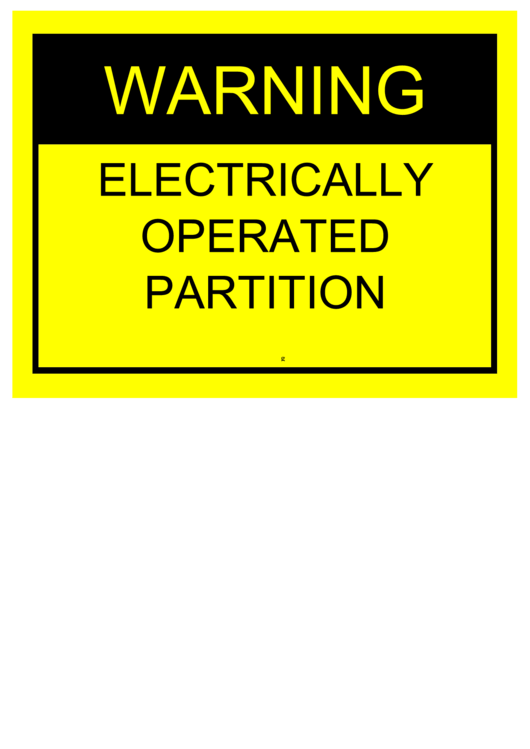 Electrically Operated Partition Printable pdf