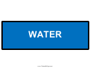 Water Warning Sign Template