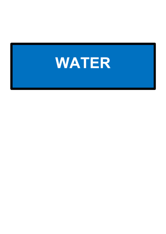 Water Warning Sign Template Printable pdf