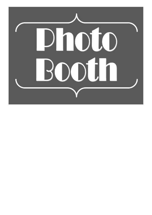 Fillable Photo Booth Sign Template Printable pdf