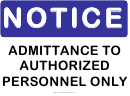 Authorized Personnel Only Warning Sign Template