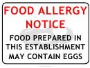 Eggs Warning Sign Template