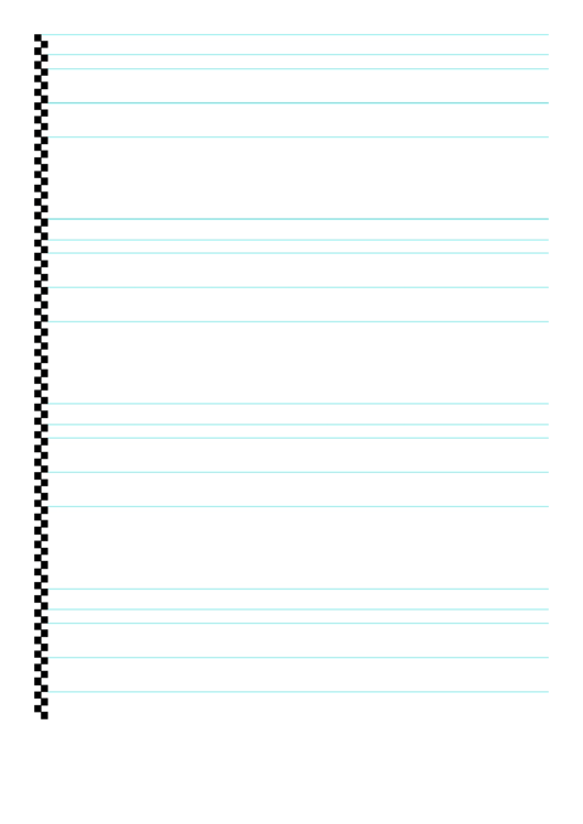 Lined Paper With Left Border Printable pdf