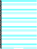 French Lined Paper Blue Lines