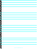 Wide Blue Lined Paper