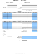 Biweekly Quartet Hours Rounded Up Employee Timesheet Template