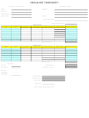 Blue And Yellow Biweekly Timsheet