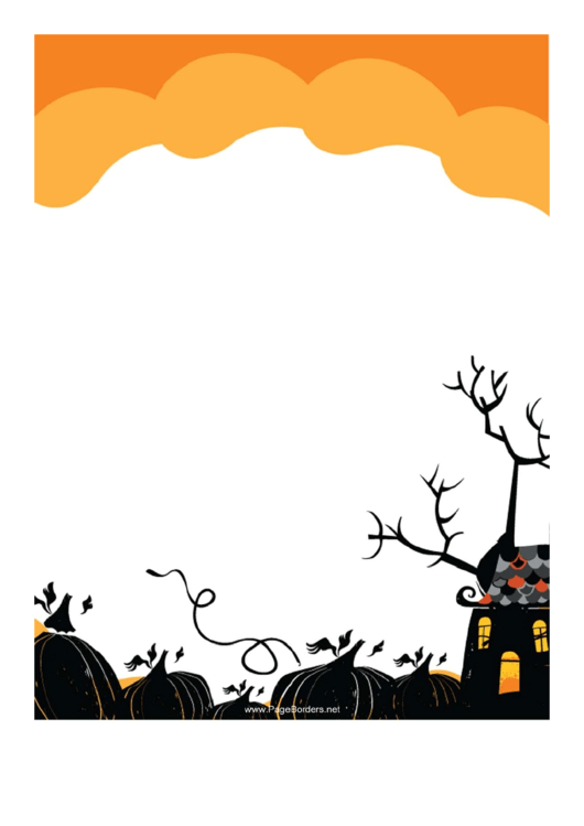 Halloween Page Border Templates Printable pdf