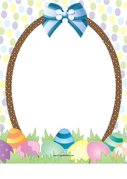 Fillable Easter Basket Page Border Template Printable Pdf Download