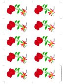 Roses-no Background-gift Tag