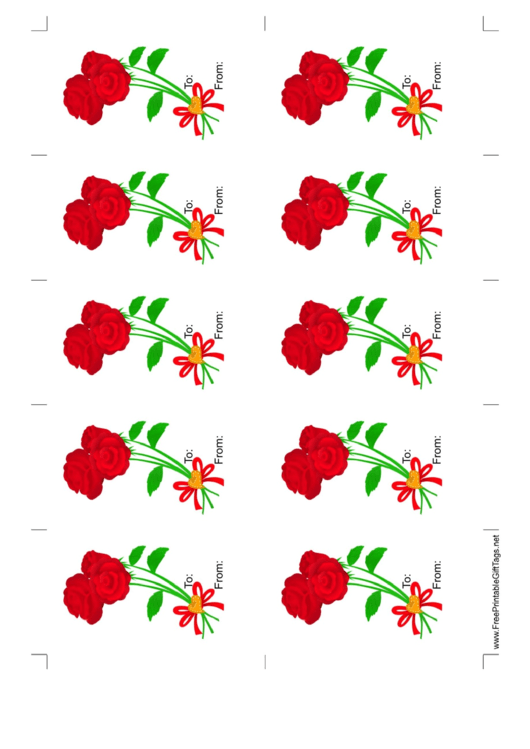 Roses-No Background-Gift Tag Printable pdf