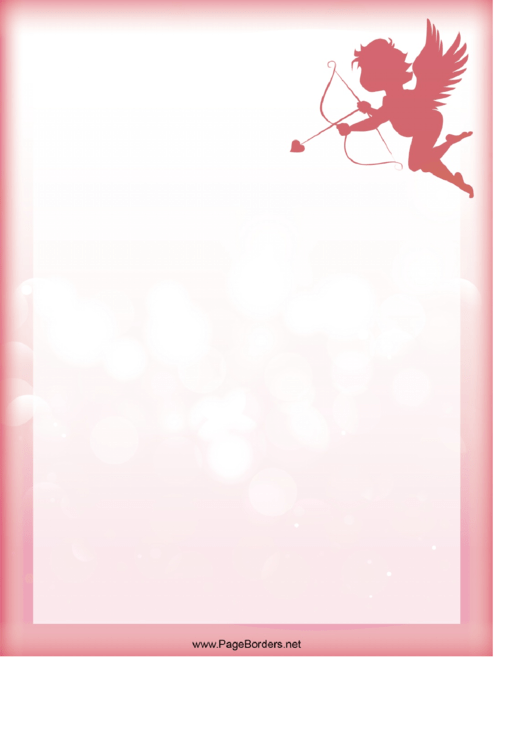 Cupid Page Border Templates Printable pdf