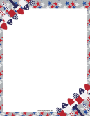 4th Of July Page Border Templates