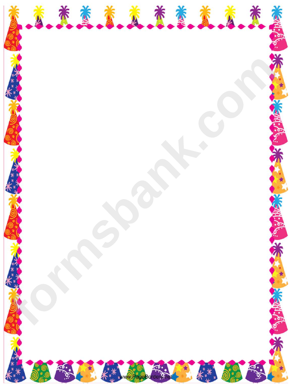 Party Page Border Templates