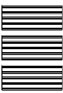 3-stave, Quintet Format, Blank Clefs (a4 Portrait) Blank Sheet Music