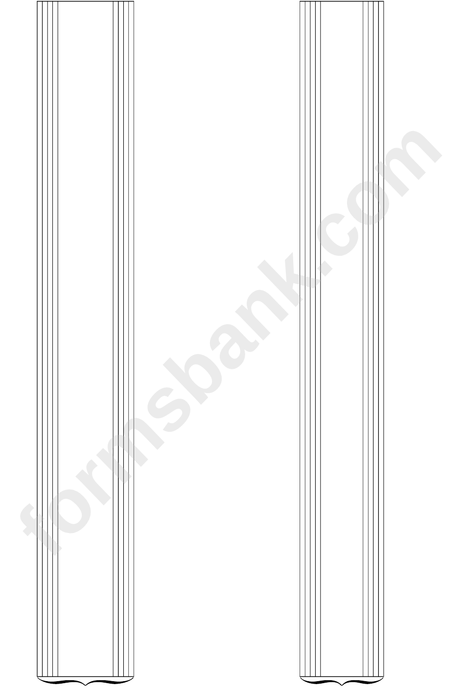 2-Stave Keyboard No Clef With Surrounding Space For Schenker Analysis (A4 Landscape) Blank Sheet Music
