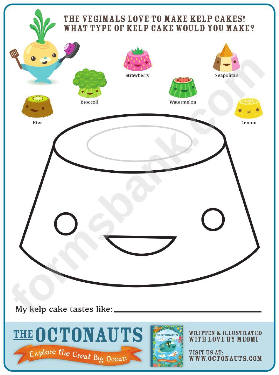 Kelp Cake Kids Activity Sheets