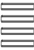 4-stave Keyboard With Treble And Bass Clef To One Page (a4 Portrait) Blank Sheet Music