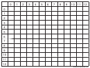 Blank Multiplication Table 12x12