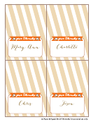 Thanksgiving Place Cards Template