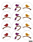 Fillable Bird Labels Template Printable pdf