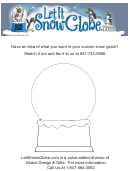 Snow Globe Template Printable pdf