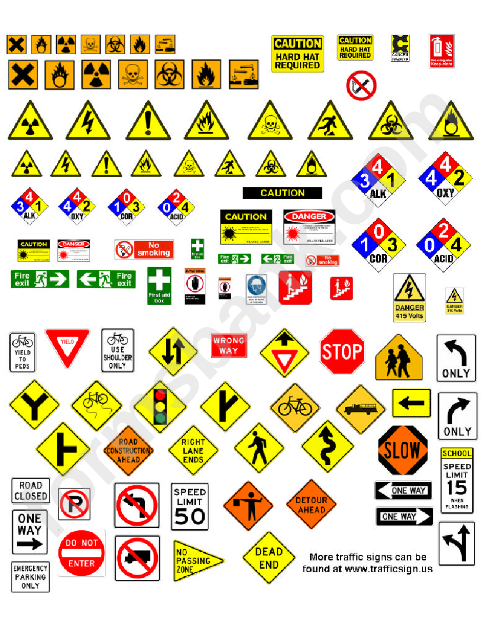 Traffic Signs Printable