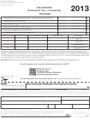 Form 112ep - Colorado Estimated Tax - Corporate Worksheet - 2013