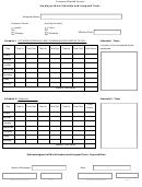 Employee Work Schedule And Assigned Tasks Template
