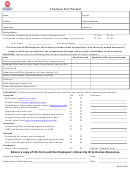 Fillable Employee Exit Checklist - Mississippi University Printable pdf